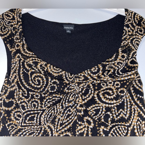🖤Rafaella Black and Gold Paisley Top - Picture 4 of 5